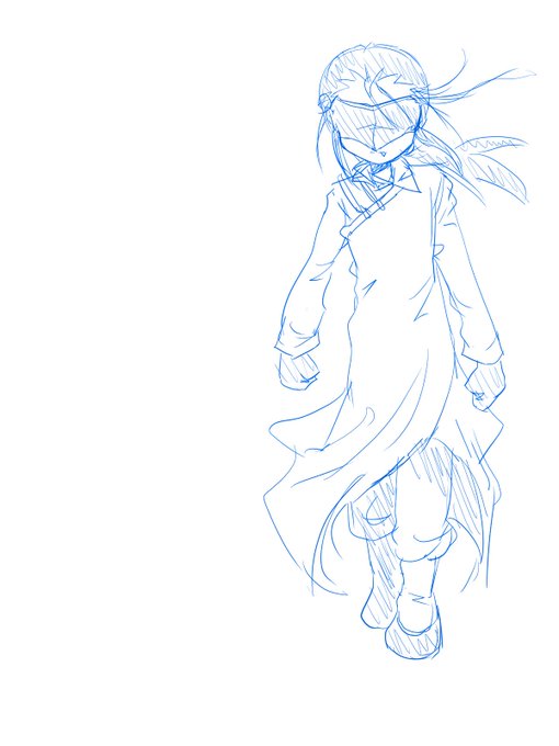 全然まだラフなんだけど、ワシはなぁ!主人公のライバル兼嫁なキャラがマスクド悪堕ちすんのが死ぬほど好きなんだよ!!カンフーショタ!! 