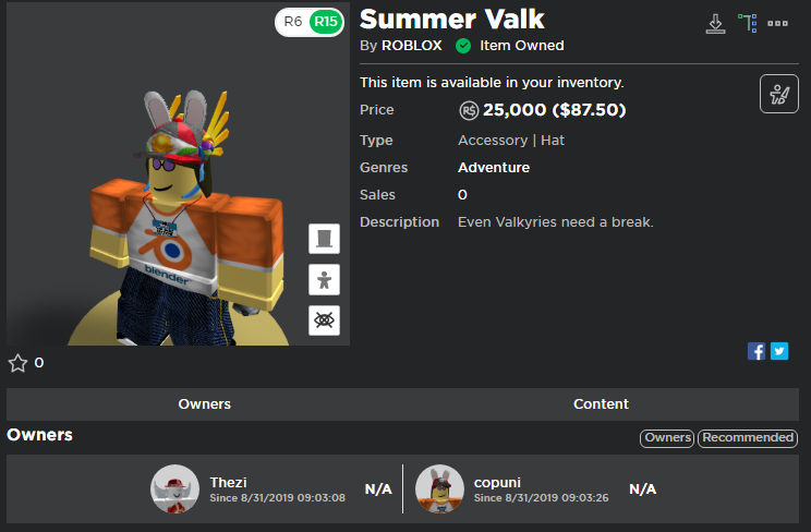 Do Not Buy The Summer Valk On Roblox Redeem Robux Codes 2018 December - summer valk roblox