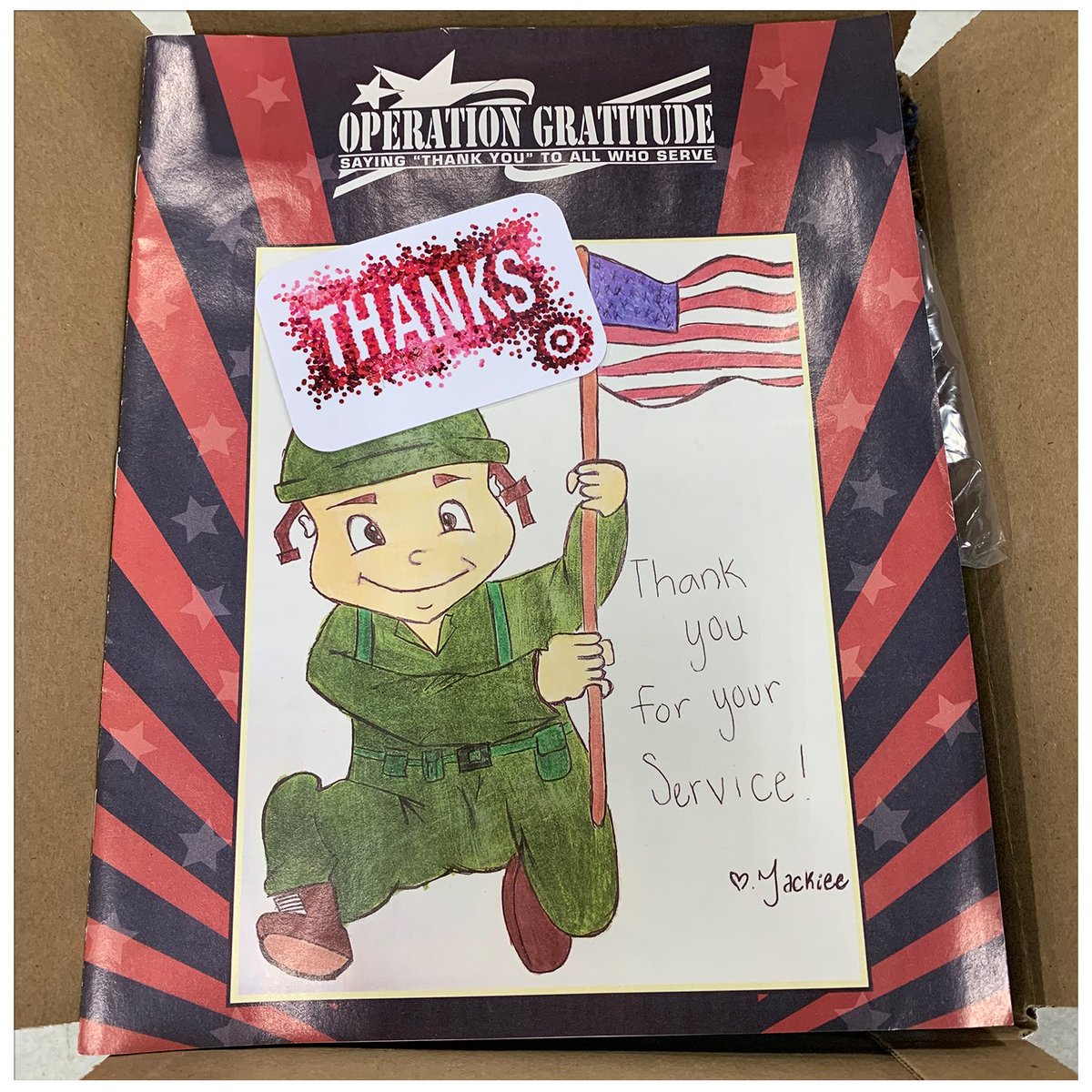 OpGratitude's tweet photo. Shout out to our friends at @Target for their generous donation of gift cards, as well as the SoCal Target employees who came out to make #CarePackages for Honor Flight Veterans! Target will also be at our #AssemblyDay next week in NYC!

#SpotlightSaturday #MakeEveryMinuteCount https://t.co/x5el8aA0M9