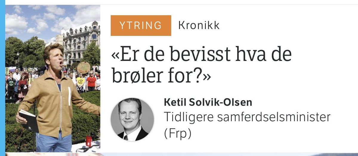 Er du bevisst hva du sutrer for?