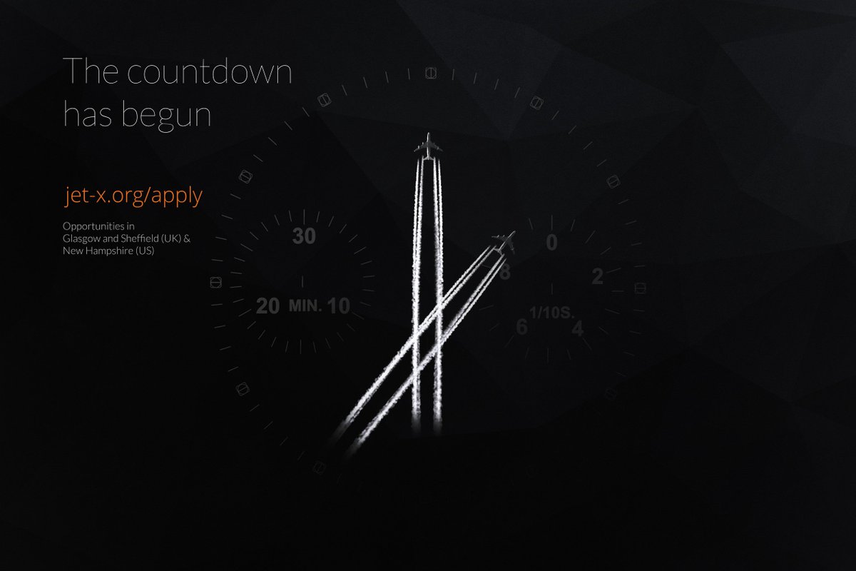 Applications are now open for 2019-2020 for all Glasgow-based teams, as well as our newly formed Propulsion team at <a href="/UofNH/">University of New Hampshire</a>! 📅 Deadlines: 13th of September (US) &amp; 27th of September (UK). Find out more at jet-x.org/apply