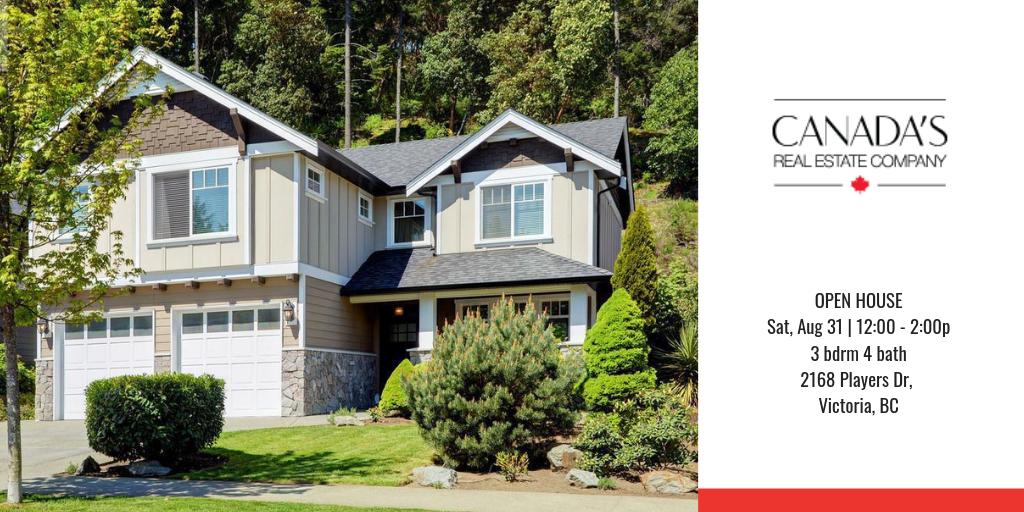 rlpvic's tweet photo. OPEN HOUSE | Sat, Aug 31 12:00 - 2:00p | 3 bdrm 4 bath
2168 Players Dr, Victoria, BC
#yyjrealestate #RLPVictoria https://t.co/SMPRndQUxY https://t.co/zh8PsExOab
