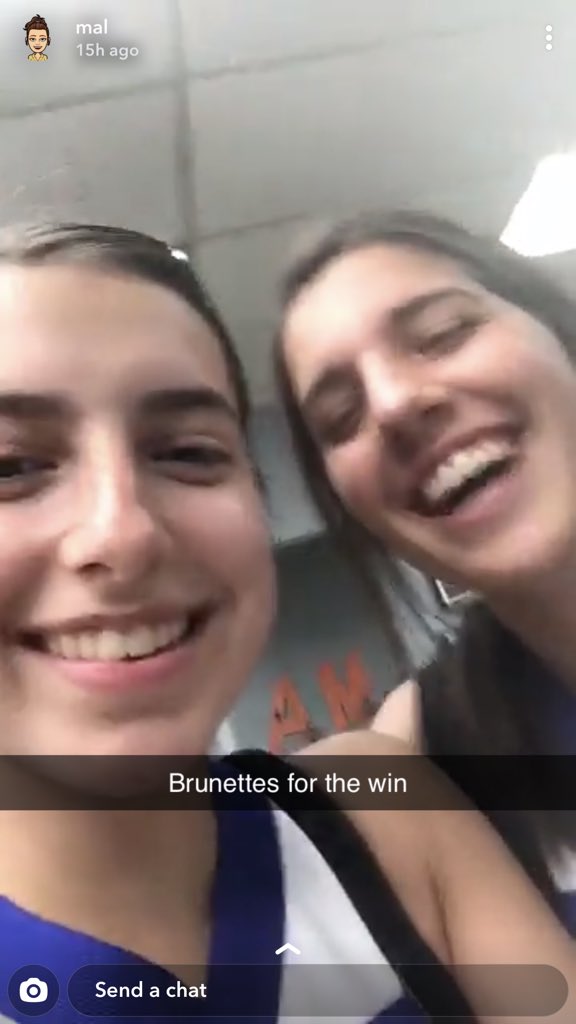 sydneyposts's tweet image. TELL ME how my sister literally looks identical to another girl on her cheer team and IM HER ACTUAL TWIN I CANNOT