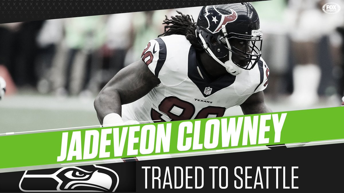 The Texans have agreed to trade star pass rusher Jadeveon Clowney to the  Seahawks, pending physicals. (via @JayGlazer), image size:1200x675