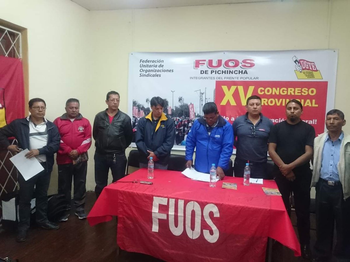 marcocadenaup's tweet photo. #VictorCriolloPresifenteFUOS
#Felicitaciones al flamante Presidente de la Federación Unitaria de Organizaciones Sindicales #FUOS de Pichincha,#VíctorCriollo https://t.co/GKKYkwiems