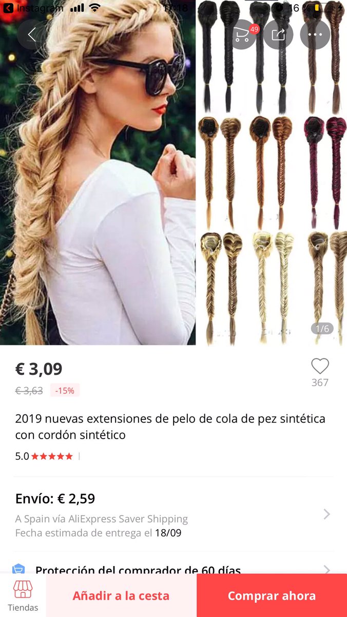 China_Horror's tweet photo. Los peinados que parecen fáciles cuando vemos un paso a paso en YouTube en realidad son una putada de hacer. Soluciónalo con esta peluca trenzada, ideal también si quieres protagonizar el remake de #Fronze (el de Leticia Sabater). https://t.co/OCPfD6wJwk