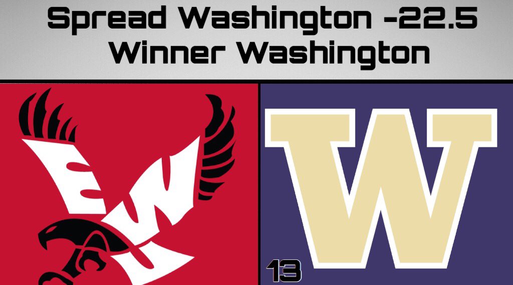CFB_Lines's tweet photo. Our pick for the @EWUFootball vs @UW_Football football game!

#Collegegameday #CFBLines #CollegeFootball 

Stay tuned for more picks‼️ https://t.co/yMpHcUmLvx