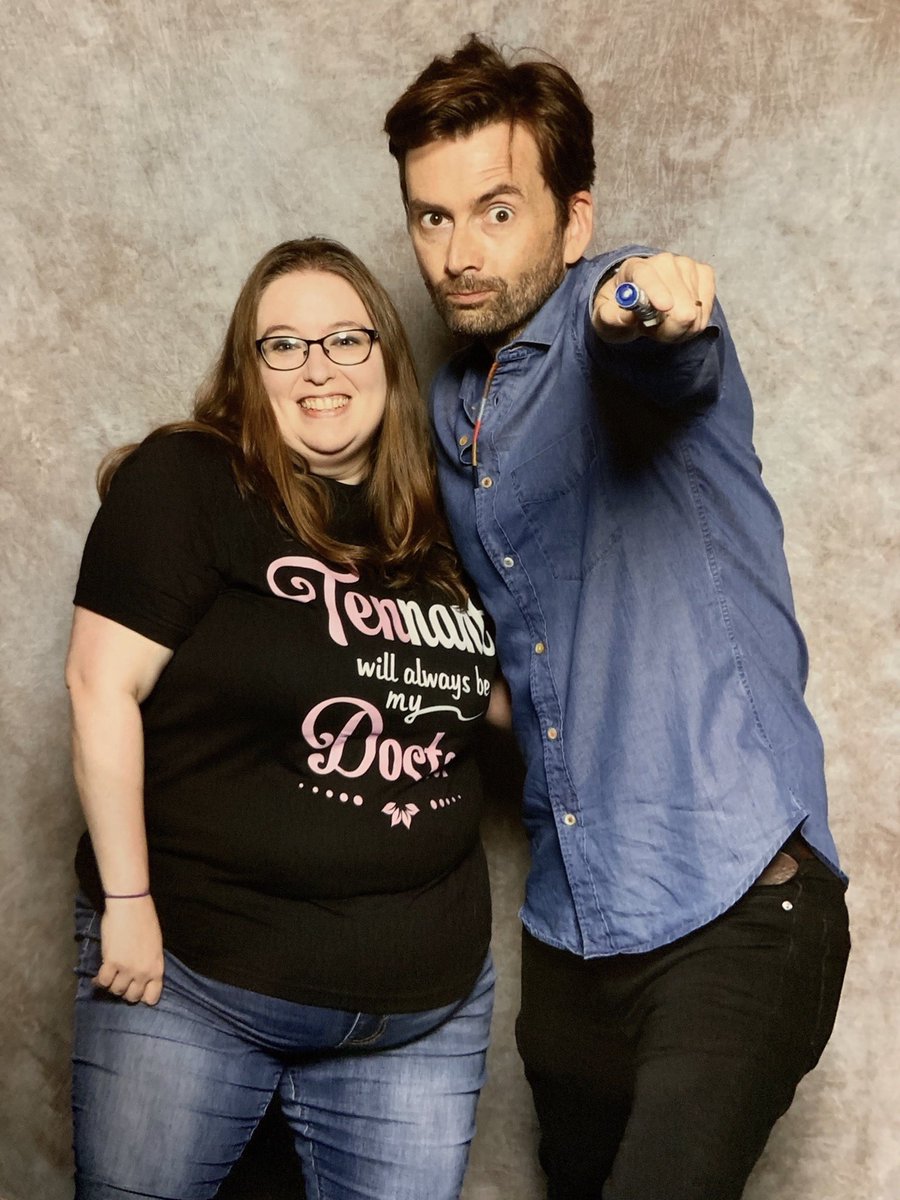 Just my human and the real doctor. No big deal. [regenerating, BRB] #EpicPhotoOp <a href="/DragonCon/">💐🌼Dragon Con 🌹🌺</a> <a href="/EpicPhotoOps/">MAZ TV</a> #DavidTennant