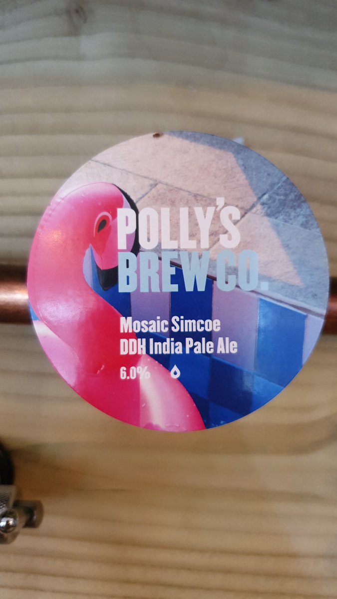 Polly's brew co doing it again!
Mosaic simcoe DDH ipa..
6.0% of pure joy, enjoy guys🤙