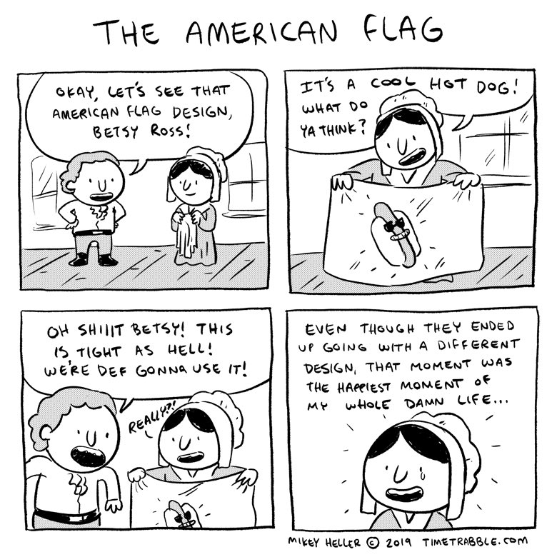 i drew a comic about the American flag 