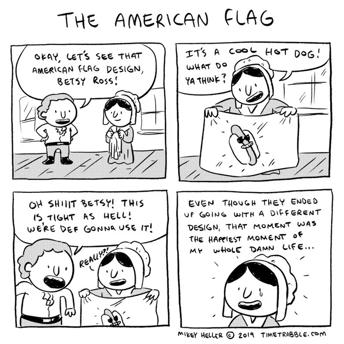 i drew a comic about the American flag 