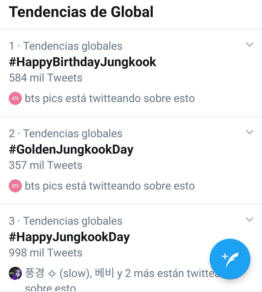 ARMYCValencia's tweet photo. Mostremos todo nuestro amor a nuestro #GoldenJungkookDay por su cumpleaños!

Se nota que Twitter es nuestro terreno!  Seguro que todavía podemos hacer más ruido 💪🏼💪🏼

#HappyBirthdayJungkook
#HappyJungkookDay
#1stSeptemberMiracle
#AlwaysWithYouJungkook https://t.co/TTODxCmW5M