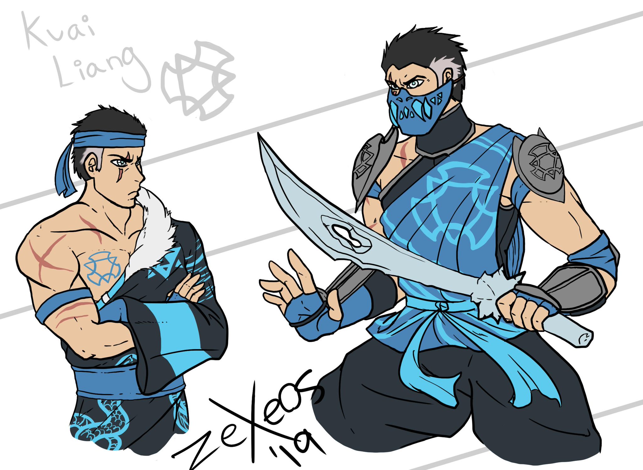 Ash Draws!!! på Twitter: "Kuai Liang redesign because why not? #mk11 #...