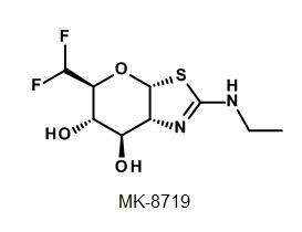 First disclosure of the chemical structure of MK-8719 at #ACSSanDiego - O-GlcNAcase inhibitor for the treatment of tauopathies.