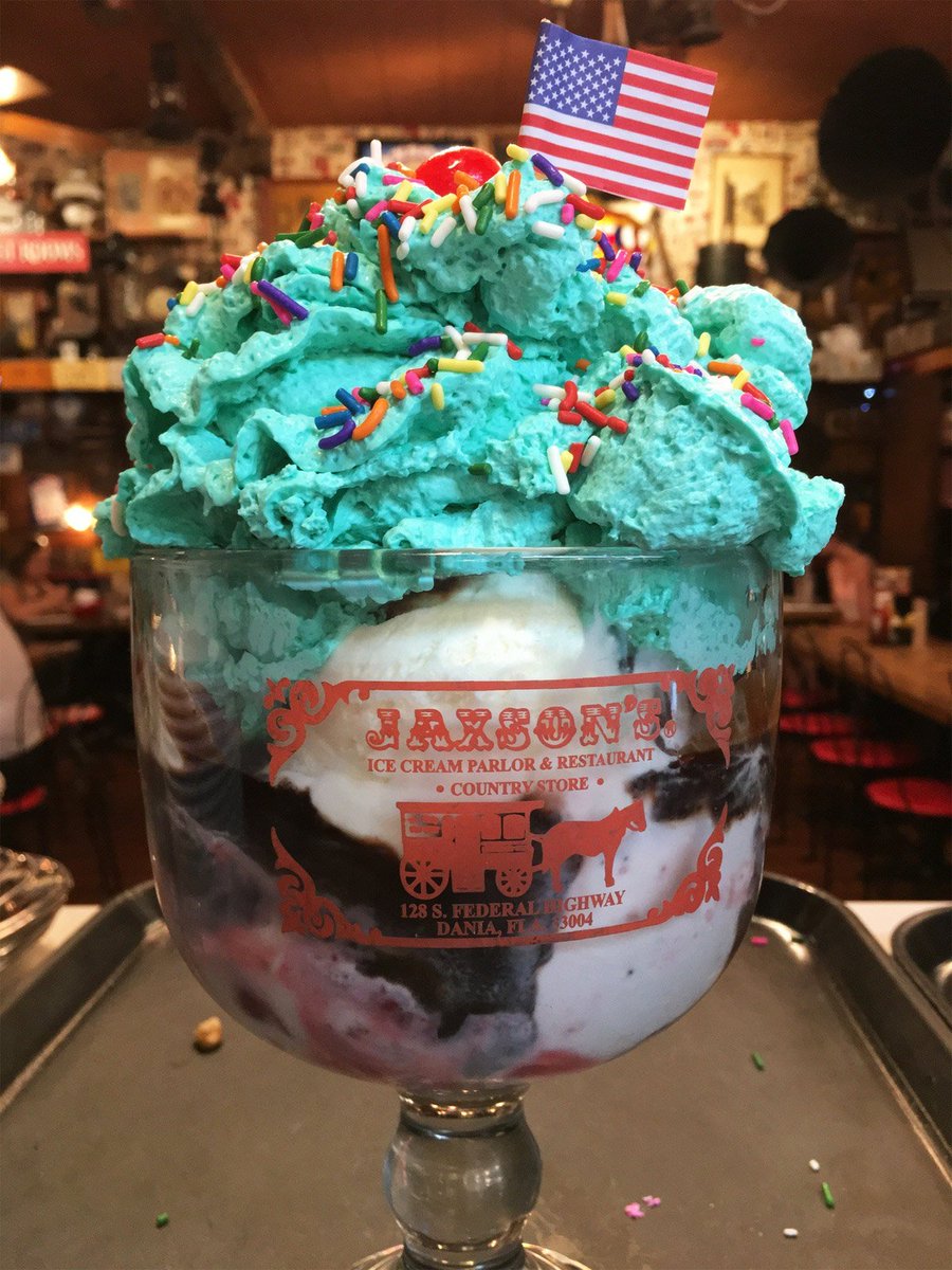 IcecreamJaxsons's tweet photo. Delicious Homemade Ice Cream, Serving Daily: Mon - Thur 11:30am - 11:00pm / Fri - Sat 11:30am - 12:00am / Sun 12:00pm - 11:00pm
#jaxsons #icecreamflorida #visitingflorida #floridacruises #whattodoinflorida #southflorida #floridavacation #floridawithfamily #visitingfloridatips https://t.co/puegNAGRxw