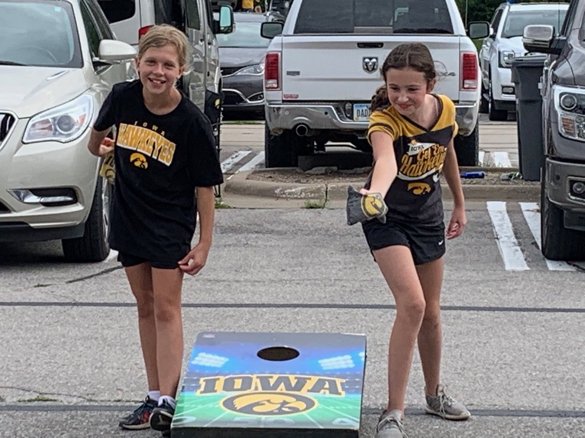 Excited to be back at #Kinnick Go Hawks! #FightForIowa