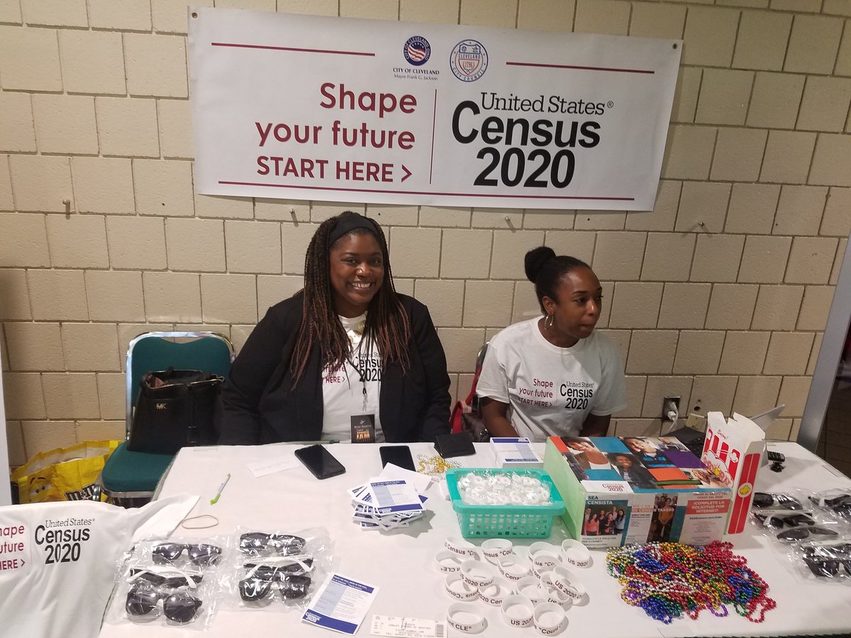 Sharp2018's tweet image. Out with the City of Cleveland 2020 Census Complete Count Committee at Radio One's Summer Jam concert.  #Getting2Equal #CountCLE2020 #goodstuff