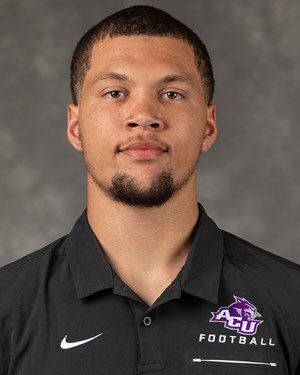 PTFAthletics's tweet photo. @allsaintsf_ball alum E.Bautista (‘19) and @MeanGreenFB takes on @ACUFootball captain and @aseschoolalumni L.Anthony (16’), WR B.Harmon (‘18), and DL K.Pannell (‘18) at 6:30pm on #ESPN+ #PTF #EducationThroughAthletics #onetrueblue @asesftw https://t.co/GlxwojwGOV