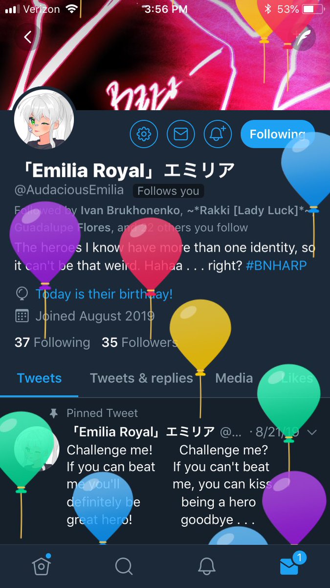 “Ah. . . How do you say it. . ? Happy. . Birthday, yeah? That’s right, I think.” <a href="/AudaciousEmilia/">「Emilia Royal」リア</a>