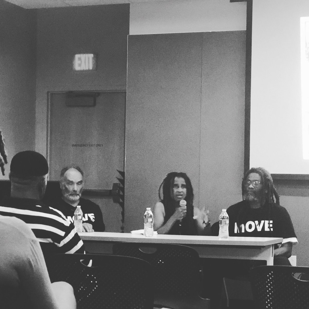 StopCopTerrorDC's tweet photo. Powerful words about revolution and #policeterror from the MOVE Organization. So proud to be partnered in this event with @pacadmv and to hear the MOVE family speaking truth to power. #BlackAugust #OnAMOVE https://t.co/BMx4G5nhZv
