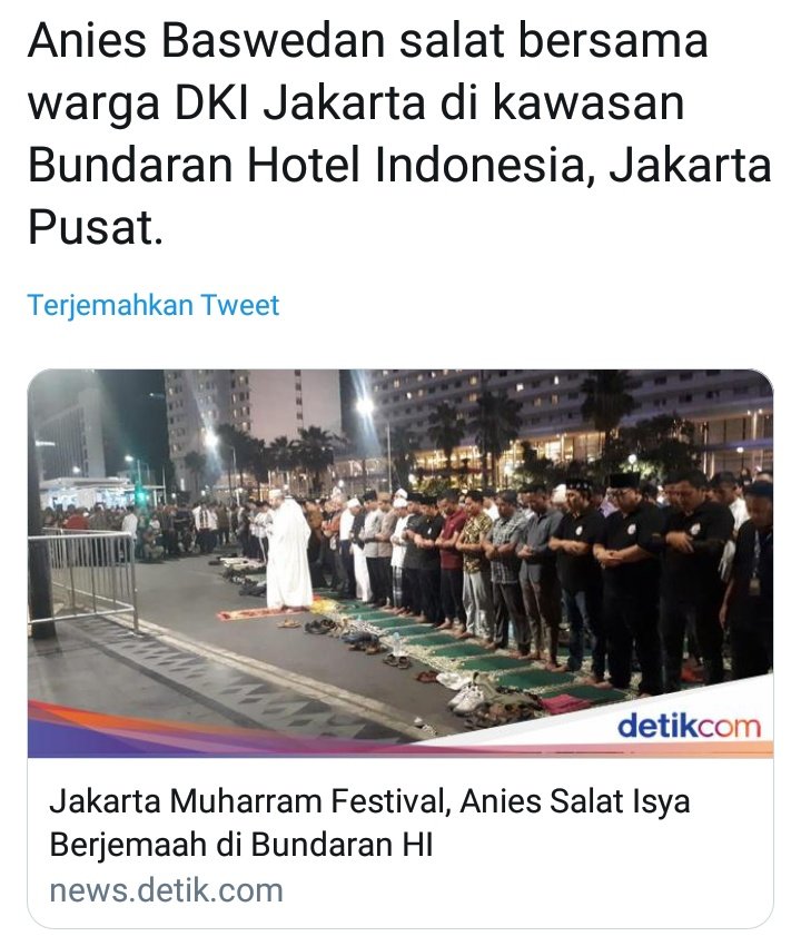 Sebenarnya kalau sulit dapat tempat ibadah peristiwa begini masih wajar sebagai bentuk protes.. Nah ini bangun tanpa IMB aman kok.. Ini sih menurut gue cuma pamer dan riya aja kerjaannya.. Cc: <a href="/aniesbaswedan/">Anies Rasyid Baswedan</a>