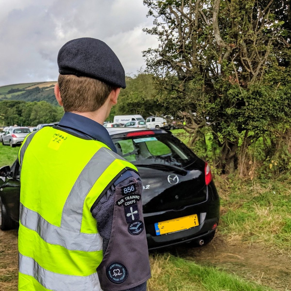 Today, cadets have been lending a helping hand with car parking at the Glyn Ceiriog Dog Trials and Show. Fantastic effort by everyone involved! #aircadets #whatwedo
