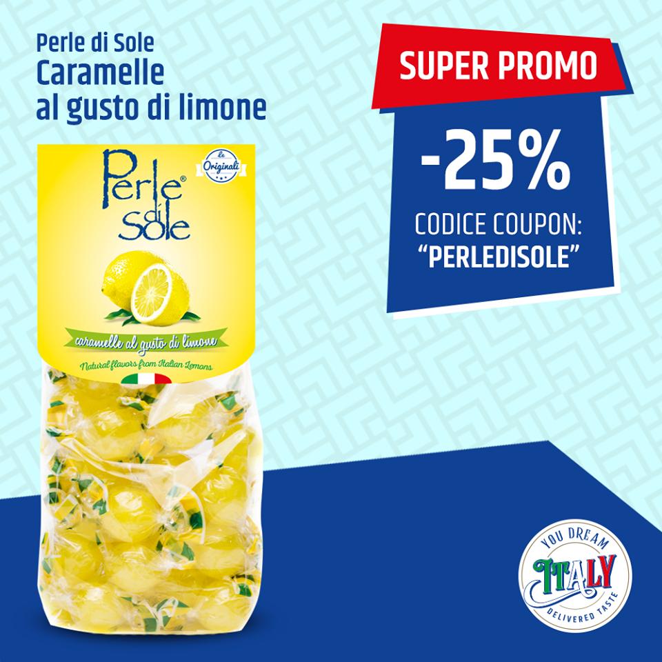 Tra i prodotti più amati: PERLE DI SOLE porta il gusto del Mediterraneo in tutto il mondo! 💛

⚠ #SUPERPROMO ⚠ Su tutta la linea #PerlediSole il 25% di sconto inserendo il codice promo ➡ PERLEDISOLE

Corri su youdreamitaly.com 😍

#YouDreamItaly #DeliveredTaste