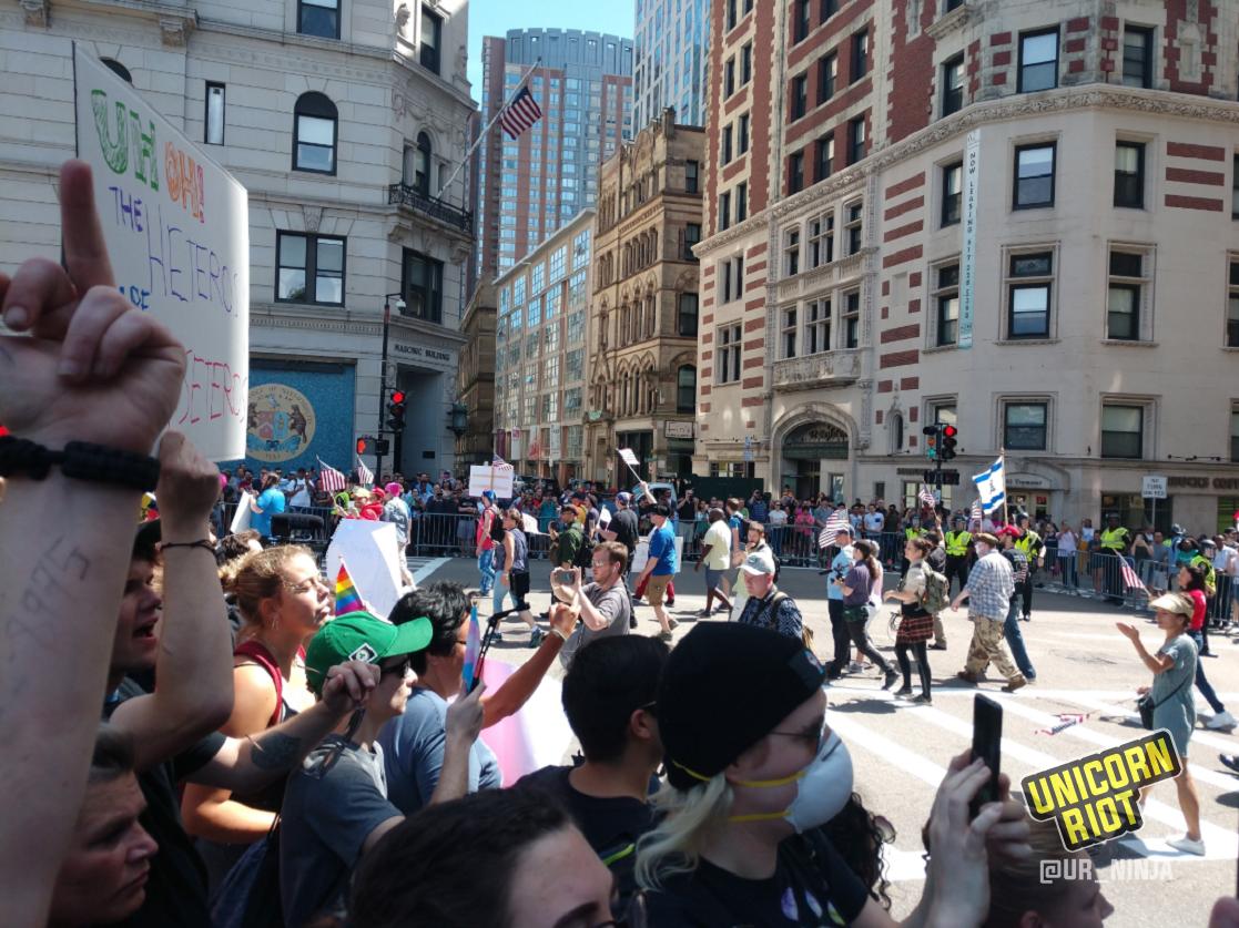 Unicorn Riot on Twitter "Counterdemonstrators are gathered near the