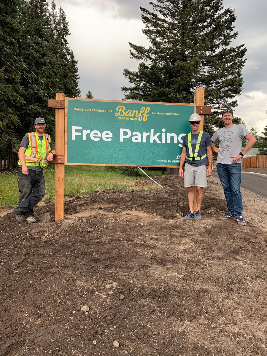 eco_hub's tweet photo. Today is the day! We are thrilled to announce the opening of the new 500-stall intercept parking lot at the Banff Train Station. #banff #moreparking #banffecotransithub #longweekendvibes https://t.co/yCq35b0Ny6