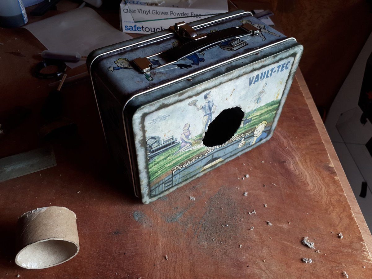 sunny16podcast's tweet image. Vault-Tec Mk I made. This is what happens when it rains and I can't go out to play. Picture is an inverted paper negative