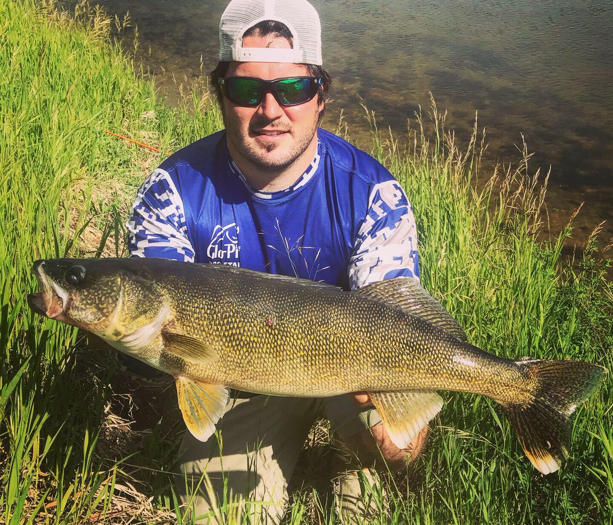 When it’s too windy to launch the boat, you go bank fishing! Loved this spot since I was a kid but just recently started catching nice walleye from it! @GloProLures <a href="/aquavu/">Aqua-Vu</a> <a href="/KamookiLures/">Kamooki Lures</a> <a href="/amphibiaeyegear/">Amphibia Eyegear</a> #walleye #saskatchewan #fishing