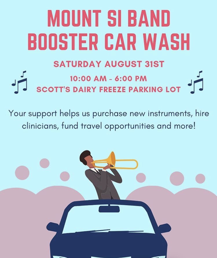 MountSiBand's tweet photo. Come get your car washed and support the music program!!! https://t.co/yfBUKfEDCk