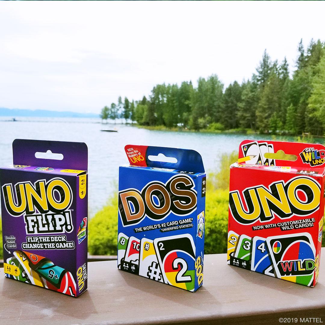 UNO az X-en: „Escape the heat. Take game night inside with #UNO, #DOS, or  #UNOFLIP.  / X