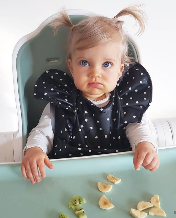 Su carita de "mami esto no me gusta".
