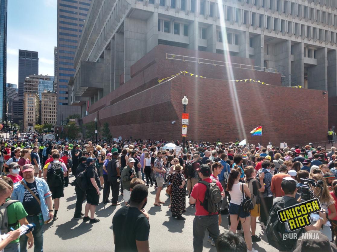 Unicorn Riot on Twitter "Counterdemonstrators are gathered near the