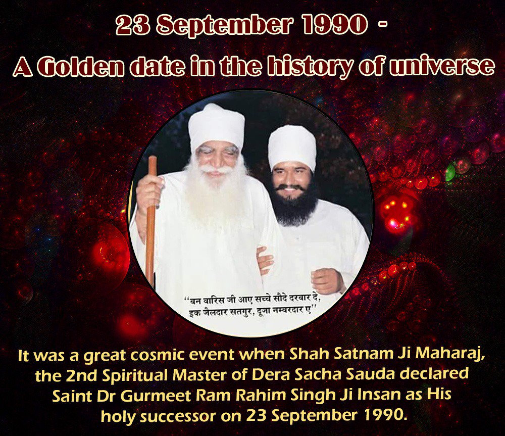 rmute1's tweet photo. #AUniqueSuccession
Greetings to all on the pious occasion of GuruGaddi Month Of St MSG Dr @Gurmeetramrahim Singh Ji Insan, when d divine reign of DSS was being handed over to His Holiness. Let’s make everyday count by contributing towards mankind d entire month, selflessly. https://t.co/U0Sr3uXVd3