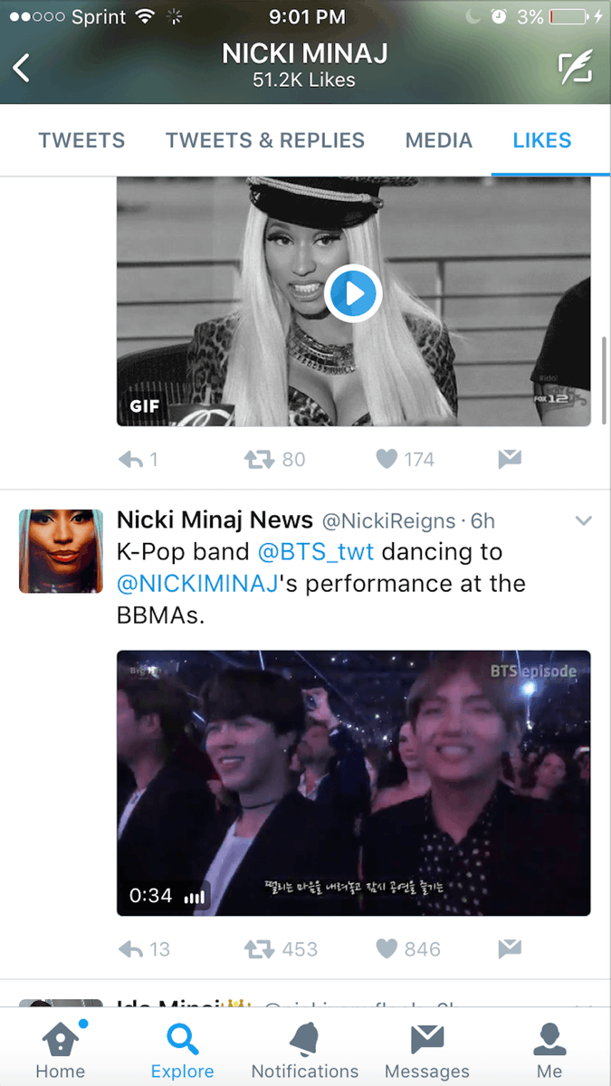 Nicki acknowledged their reactions...OMG!! Is that an Army I detect in you Onika? 