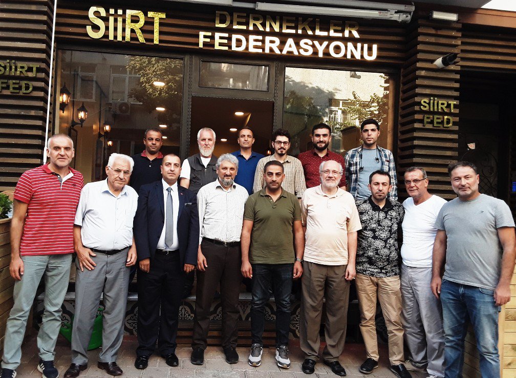 USTTAD ULUSLARARASI SİİRT TANITIM VE TARİH DERNEĞİ OLARAK SİİRT DERNEKLER FEDERASYONUUNU ZİYARET ETTİK