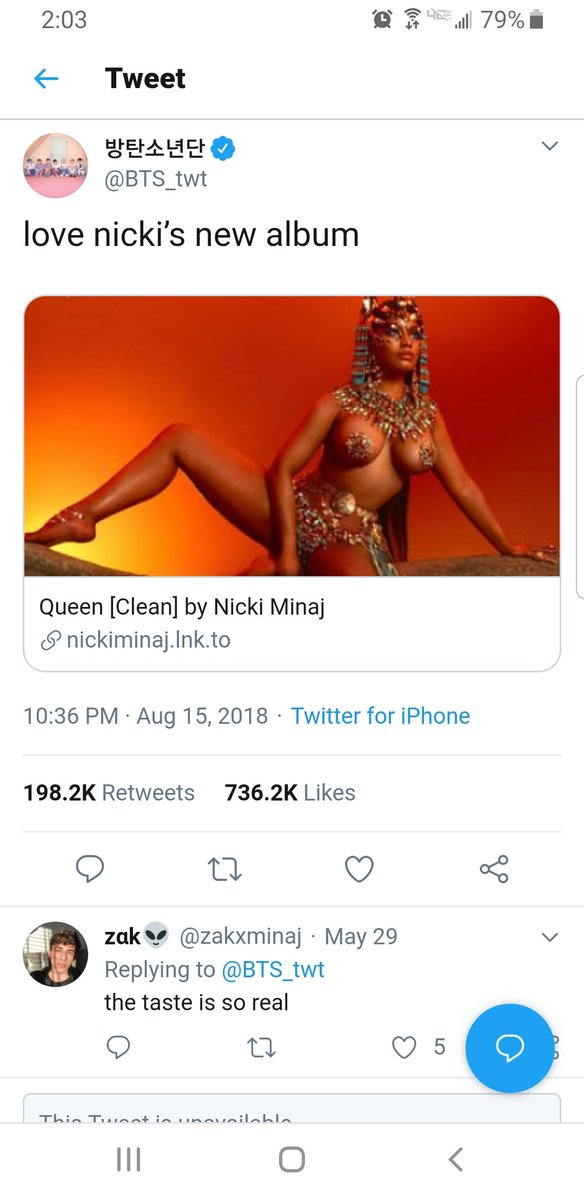 Now THIS was a mfkn MOMENT!! When the boys tweeted praise for QUEEN!! We love true Barbz that love her BEST album to date!!