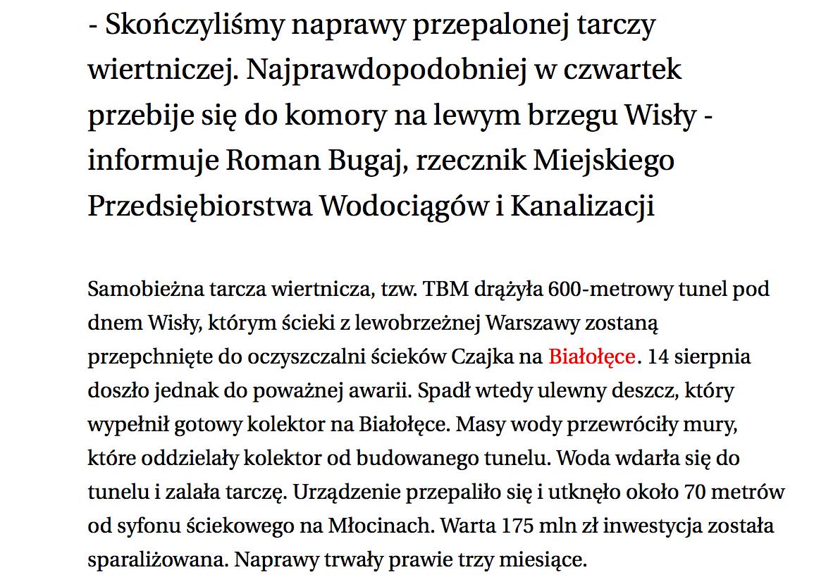 michalrachon's tweet photo. Taki drobiazg z roku 2011 w sprawie tunelu #Czajka https://t.co/addodxZidl