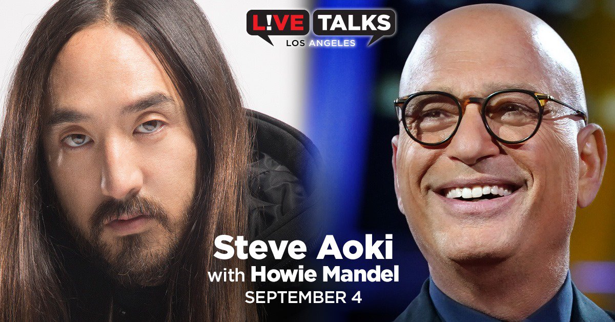 dimmak's tweet photo. TICKET GIVEAWAY! RT or tag a friend to enter 🤪
Boss @steveaoki is gonna sit down w/ @howiemandel to chat about his new book, "Blue: The Color of Noise"!! #livetalksla
🗓️September 4
📍Aratani Theatre in Little Tokyo https://t.co/hy1R1xBO0T