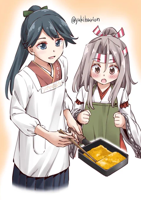 おいしい卵焼きを教わろう
#艦これ版深夜の真剣お絵描き60分一本勝負
#艦これ版真剣お絵描き60分一本勝負_20190831 
