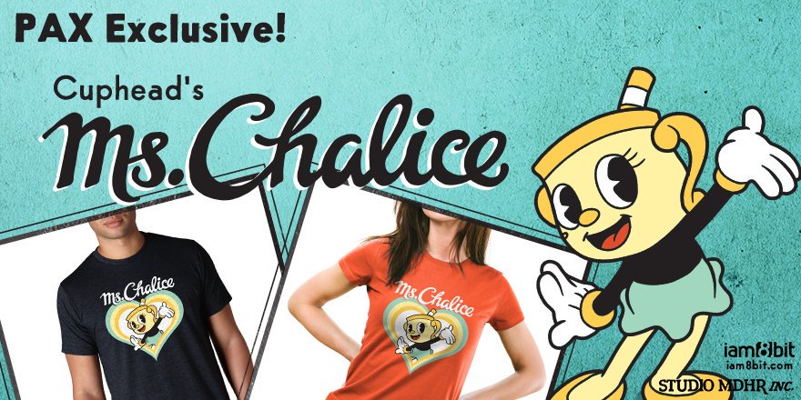 The Cuphead Show! Ms. Chalice T-Shirt - BLUE