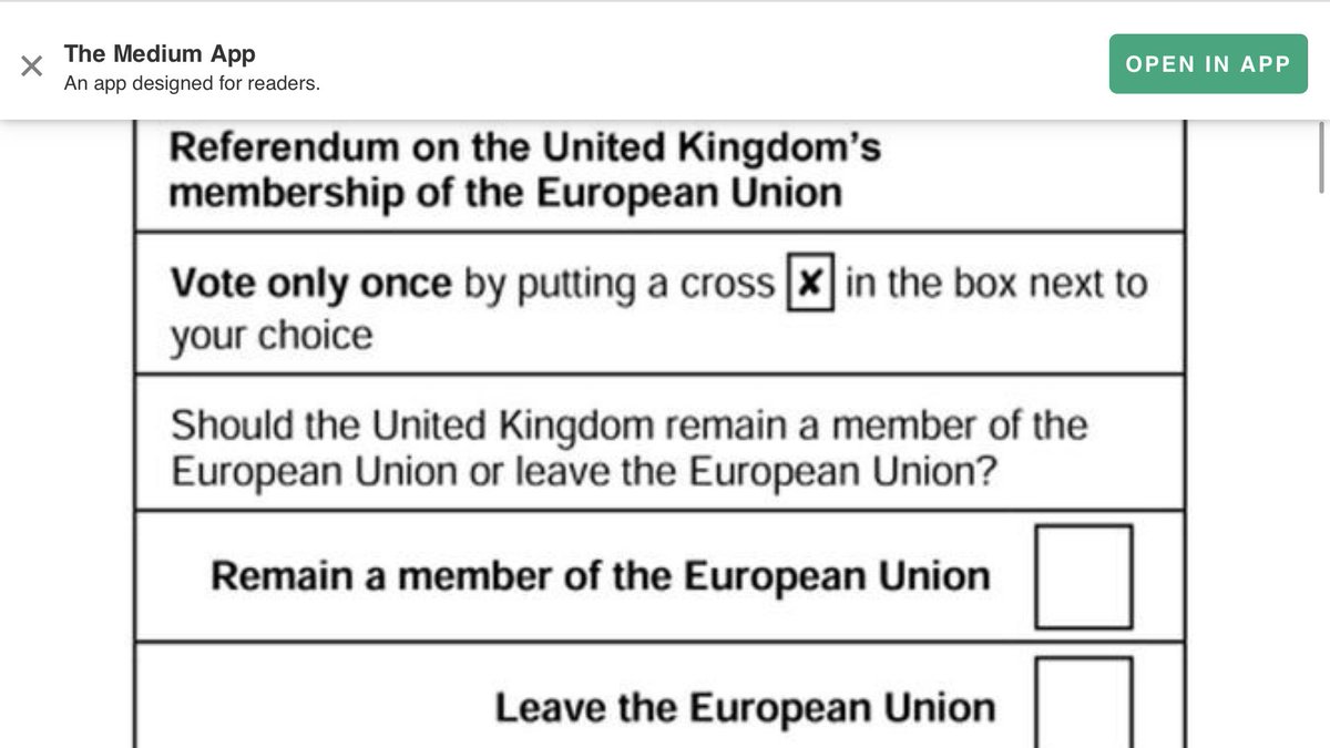 For clarity where did the words #Deal #NoDeal appear on the #UK #Brexit #referendum ballot paper 

#leaveMeansLeave
#Remoaners 
#ReadBeforeYouVote #Losers