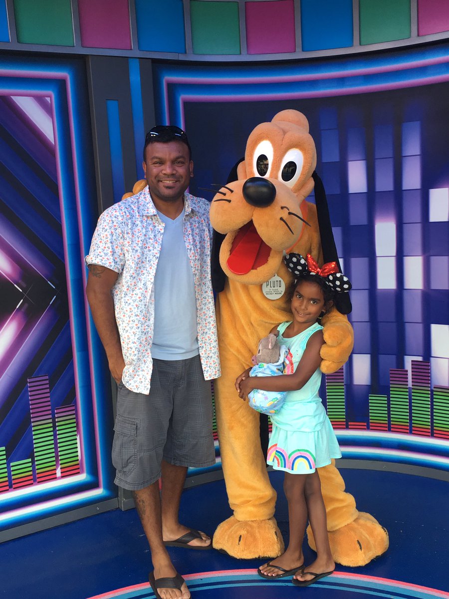 RaviMaharajh's tweet photo. Thinking about the #summerof2019 and all the great memories created with #Keya - feeling very blessed and super excited for the #Fall2019 - #ProudDad #Keya #SheGlows #1stgradewatchout #KeyasDad #StarWarsNight #Pluto #Disney @WDWToday @starwars @SOMPatriots @WDWGuestService https://t.co/j46YSJqW74