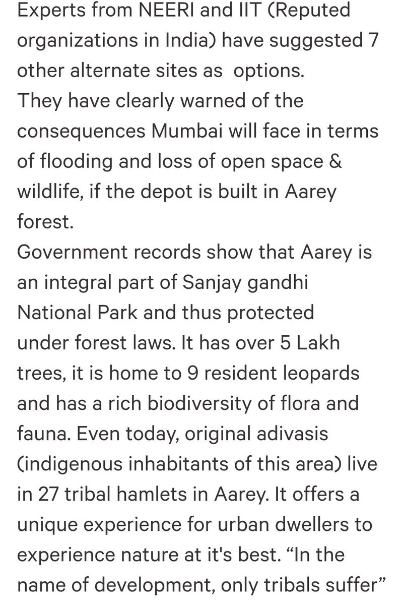 believeinlove43's tweet image. #SaveAareyForest #Aarey
How can the Government be so irresponsible? Stop this greed!
It's time this massacre gets same amount of attention as #saveAmazon at least from Indian celebrities. We cannot permit this!  
Raise your voices, Indians and Mumbaikars. 
@sachin_rt please sir.