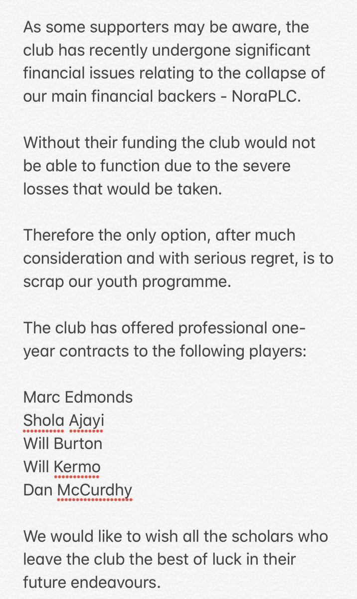 MeophamReds's tweet photo. CLUB STATEMENT - https://t.co/Id5tb8TT1R