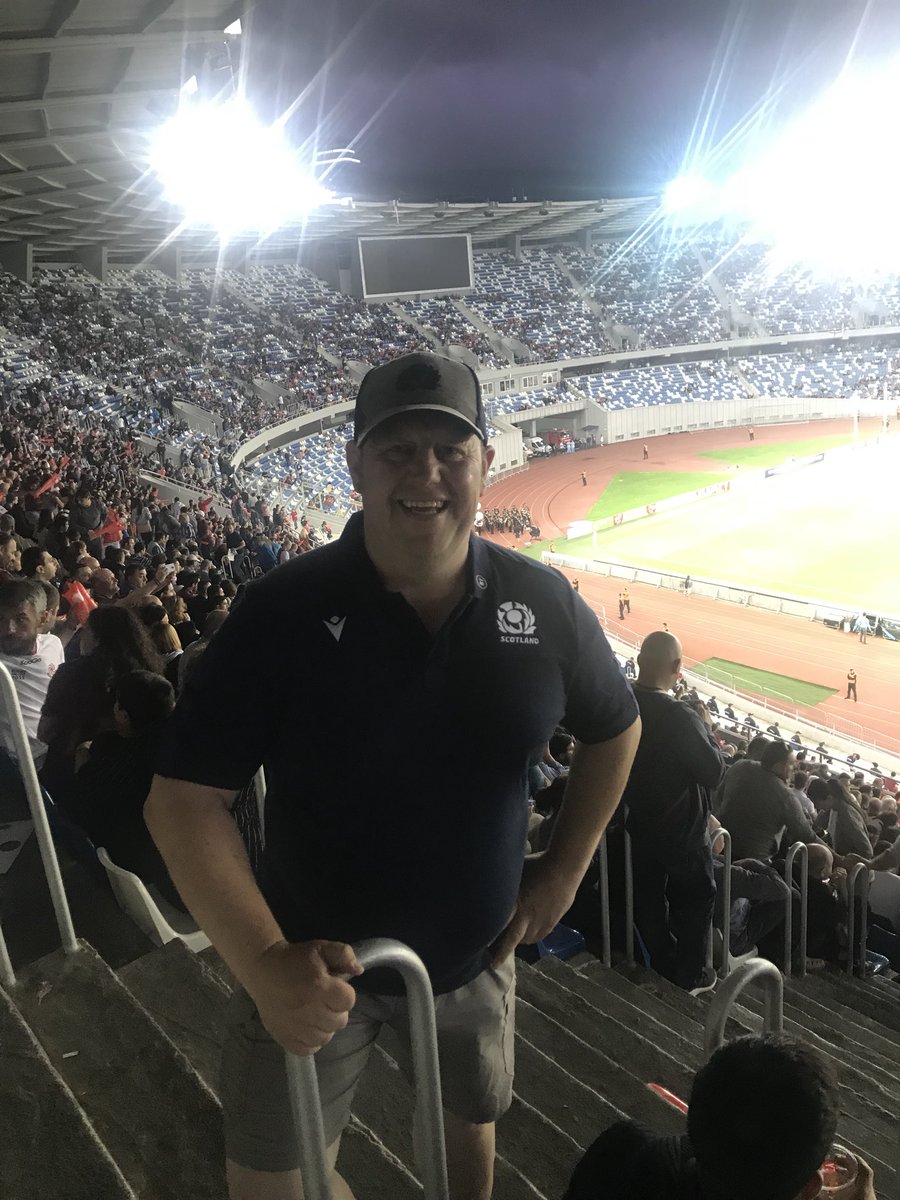 Mr_Mark_Brown's tweet photo. Historic @Scotlandteam win tonight in #Tbilisi v @GeorgianRugby. Great to have been here to see it along with hundreds more Scots. #GEOvSCO https://t.co/CQXHmrbMcp