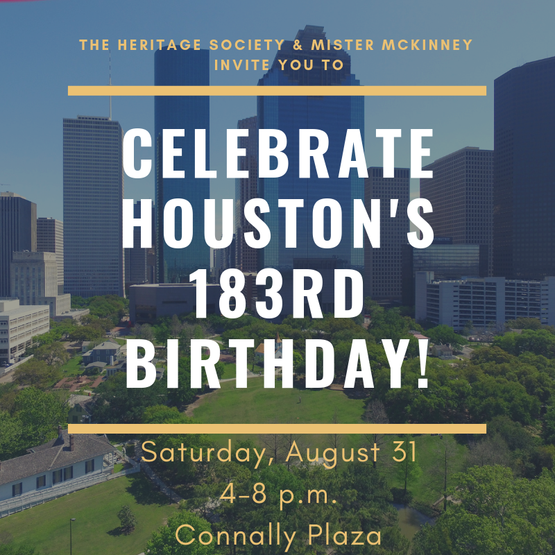 JanMStephenson's tweet photo. Happy Birthday Houston today at Heritage Park! https://t.co/N9Tvg0DXpi
#houstoncity #happybirthdayhouston #houstonhistory https://t.co/mFhzSpLBcq