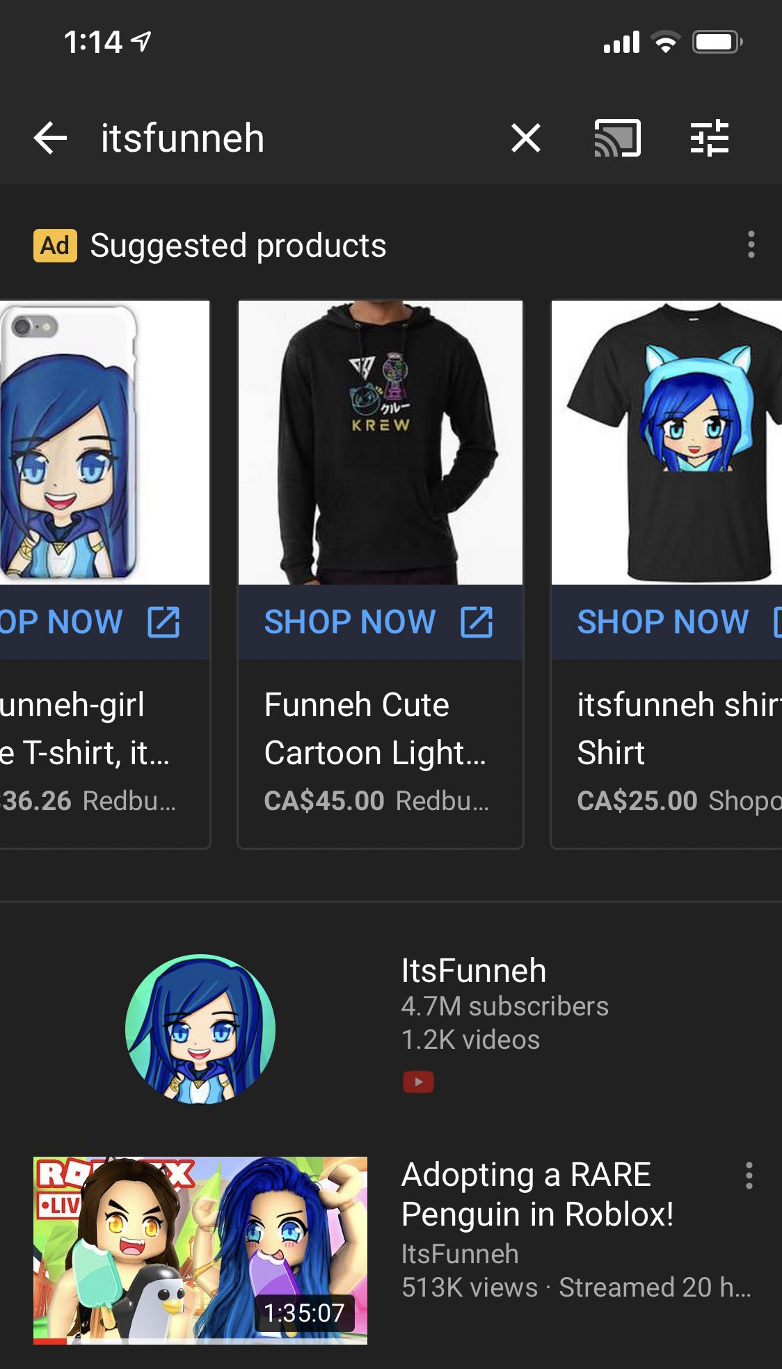 Itsfunneh On Twitter Smh Fake Merch Is Being Specifically Advertised On My Youtube Channel And Videos This Merch Is All Stolen Art Don T Ever Buy Or Support These Thieves Why Do People - funneh new videos roblox